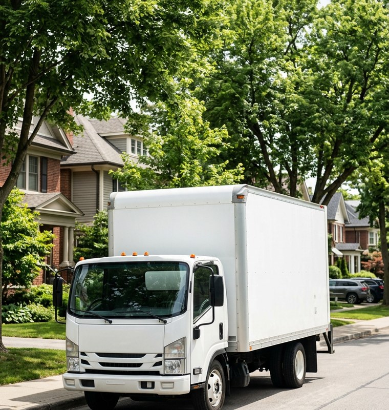 Stateside Movers mover carrying packed boxes on a Coeur d’Alene home move